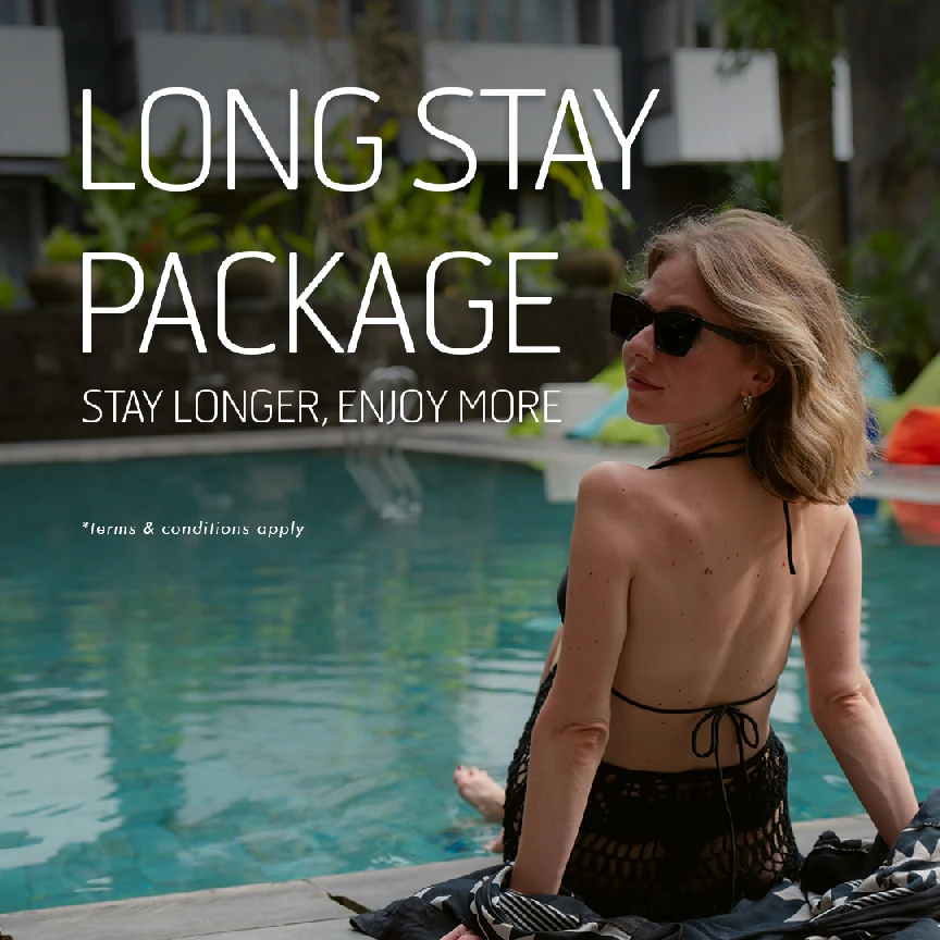 long stay package design graphic