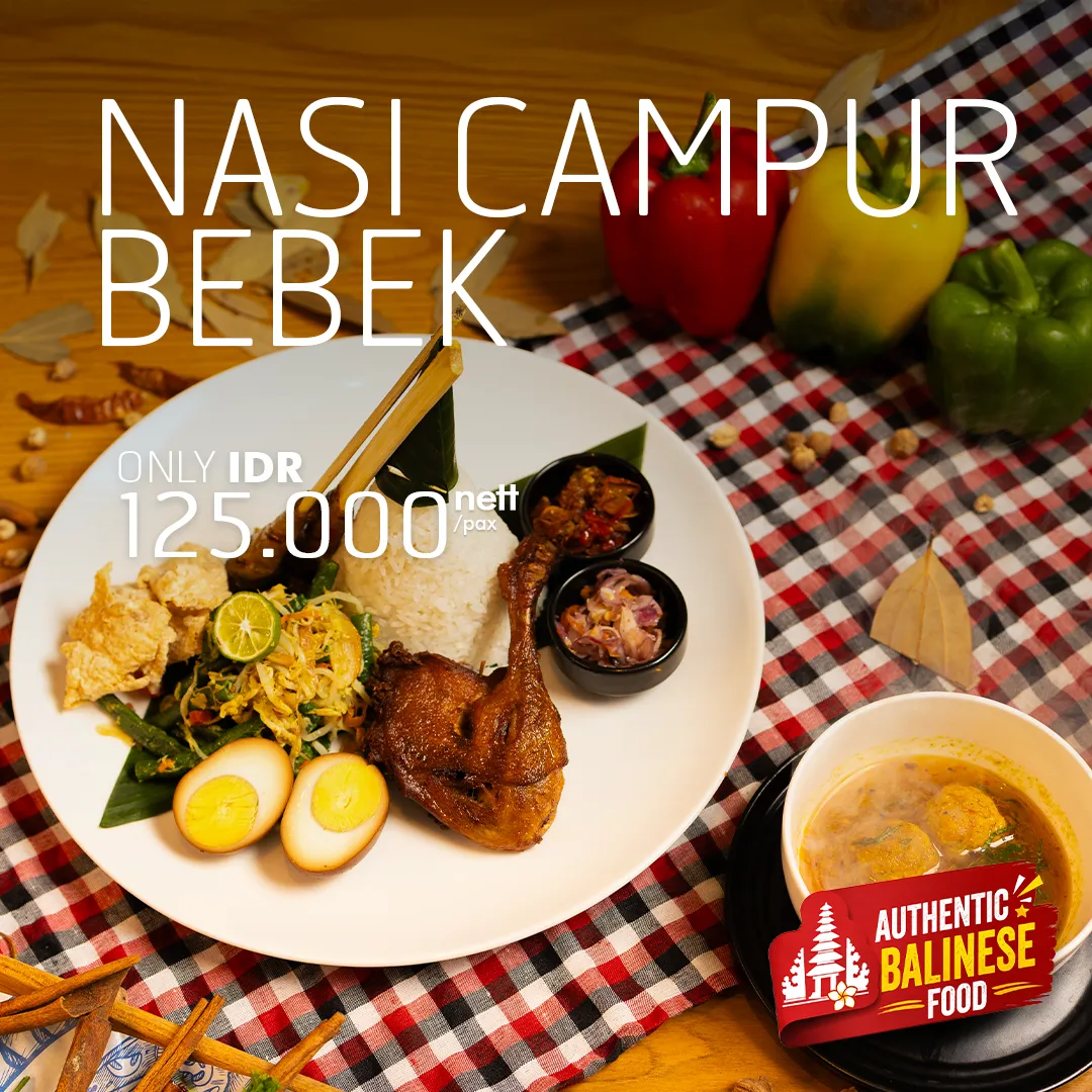 nasi campur Indonesian food promotion design